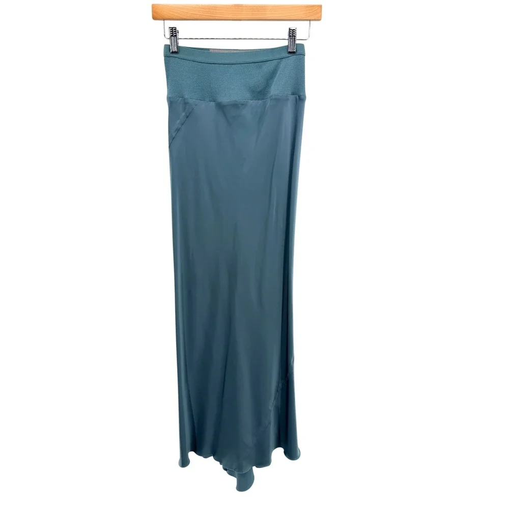 Rick Owens Hollywood SS25 Biker Level Wool Sweater Maxi Skirt Set Mouthwash S